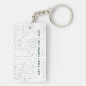 Hike Happy Camper Hiker Hiking Family Personalized Schlüsselanhänger (Rückseite)