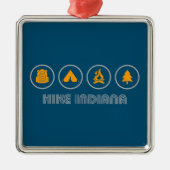 Hike Indiana Ornament Aus Metall (Vorne)