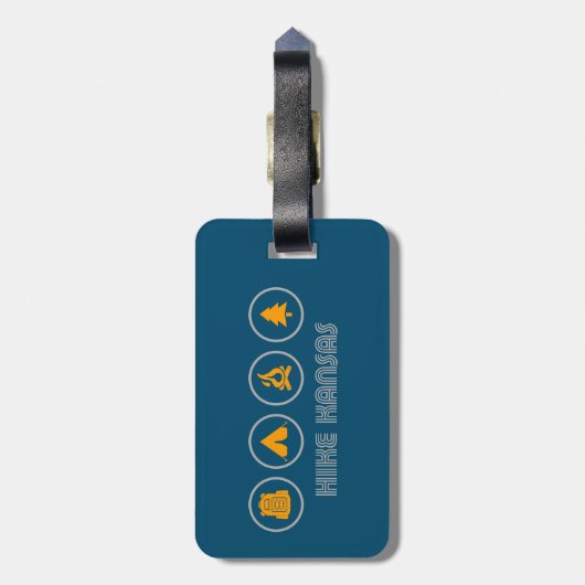 Hike Kansas Gepäckanhänger (Rückseite vertikal)