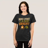 HIKE LIGHT, CAMP BRIGHT ULTRALIGHT BACKPACKING  Tri-Blend SHIRT (Vorderseite voll)