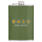 Hike Maine Flachmann (Vorderseite)