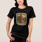 Hike More Worry Less Bigfoot Camping Tri-Blend Shirt (Vorderseite)