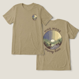 Hike More Worry Less – Mindful Hiking Tri-Blend Shirt