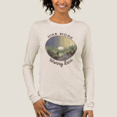 Hike More Worry Less – Mindful Hiking Tri-Blend Shirt (Vorderseite)