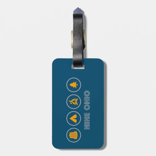 Hike Ohio Gepäckanhänger (Rückseite vertikal)