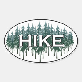 HIKE Oval Logo Ovaler Aufkleber