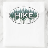 HIKE Oval Logo Ovaler Aufkleber (Tasche)