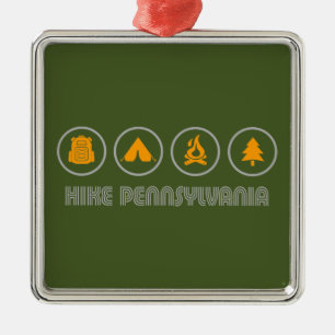 Hike Pennsylvania Ornament Aus Metall