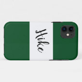 HIKE Text Bold Wide Camp Grüne Streifen Case-Mate iPhone Hülle (Rückseite (Horizontal))