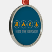 Hike The Chugach Mountains Alaska Ornament Aus Metall (Rechts)