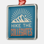 Hike The Collegiate Mountains Sunburst Ornament Aus Metall (Links)