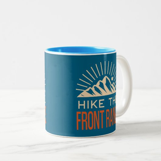 Hike The Front Range Sunburst Zweifarbige Tasse (VorderseiteRechts)