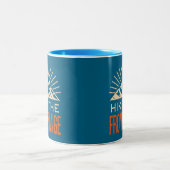 Hike The Front Range Sunburst Zweifarbige Tasse (Mittel)