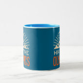 Hike The Olympic Mountains Washington Sunburst Zweifarbige Tasse (Mittel)