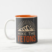 Hike The Tetons Sunburst Zweifarbige Tasse (Links)
