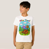 Hike Time Kids Crayon Adventure Art T-Shirt (Vorne ganz)