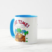 Hike Time Kids Drawing with Mountains Tasse (Vorderseite Links)