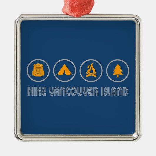 Hike Vancouver Island British Columbia Ornament Aus Metall (Vorne)