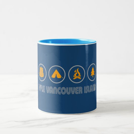 Hike Vancouver Island British Columbia Zweifarbige Tasse (Mittel)