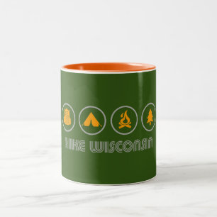 Hike Wisconsin Zweifarbige Tasse