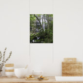 Hiker bewundert die Falls Branch Falls Poster (Küche)