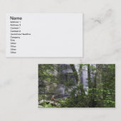 Hiker bewundert die Falls Branch Falls Visitenkarte (Vorne/Hinten)