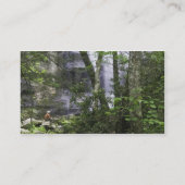 Hiker bewundert die Falls Branch Falls Visitenkarte (Rückseite)