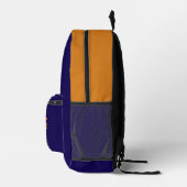 Hiker camping humor blue orange bedruckter rucksack (Rechts)