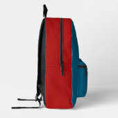 Hiker camping humor blue red bedruckter rucksack (Links)