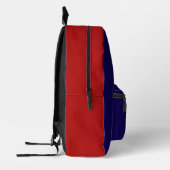 Hiker camping humor blue red bedruckter rucksack (Links)
