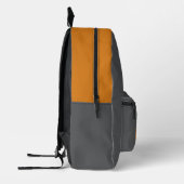 Hiker camping humor gray orange bedruckter rucksack (Links)