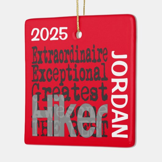 Hiker Extraordinaire CUSTOM Keramikornament (Links)