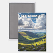 Hiker in Wicklow Mountains National Park Irland Magnet (Vorderseite/Rückseite)