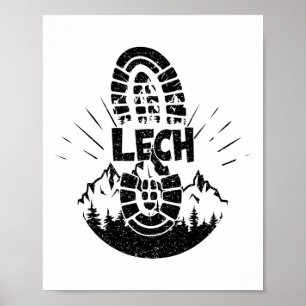 Hiker Lech Vorarlberg Österreich Urlaub Poster