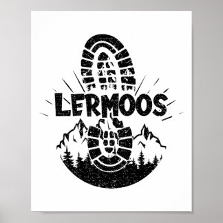 Hiker Lermoos Tirol Österreich Urlaub Poster