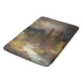 Hiker neben einem Torrential River Badematte (Schrägansicht)