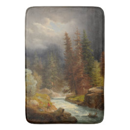 Hiker neben einem Torrential River Badematte