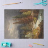 Hiker neben einem Torrential River (durch Achenbac Seidenpapier (Basteln)