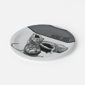 Hiker Personalisiert Camping Picnic Pappteller (Schrägansicht)