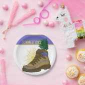 Hiker Personalisiert Camping Picnic Pappteller (Party)