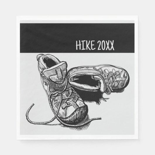 Hiker Personalisiert Camping Picnic Serviette (Vorderseite)