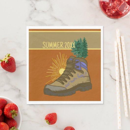 Hiker Personalisiert Camping Picnic Serviette (Beispiel)