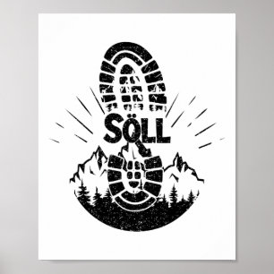 Hiker Söll Tirol Österreich Urlaub Poster