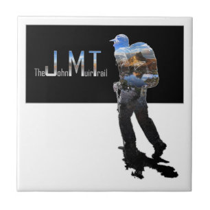 Hiker und Kathedrale Spitze - John Muir Trail Fliese