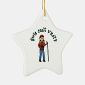 Hikermädchen Keramik Ornament (Rechts)