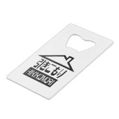 Hikikomori 引 き こ り japanischen Rekruten Geldkarten Flaschenöffner (Rückseite Schrägansicht)