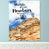 Hiking Adventure Leinwanddruck (Insitu (Holzboden))