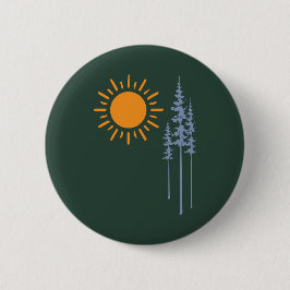 Hiking between trees graphic button