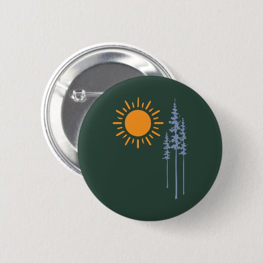 Hiking between trees graphic button (Vorne & Hinten)