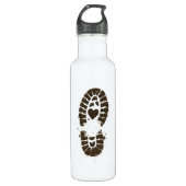 Hiking Boot Mud Print Premium Edelstahlflasche (Vorderseite)